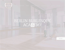 Tablet Screenshot of berlin-burlesque-academy.com